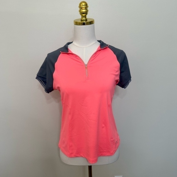 annika Tops - Annika Coral Pink Athletic Top
